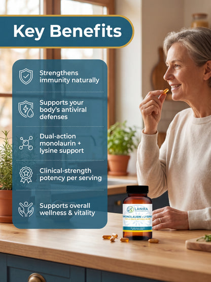 Monolaurin + Lysine Antiviral Complex
